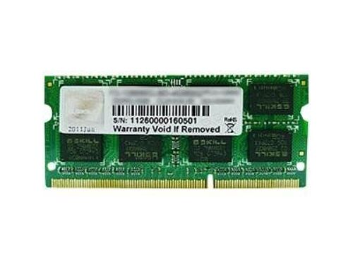 G.Skill SQ Series - DDR3 - module - 4 Go - SO DIMM 204 broches - 1600 MHz / PC3-12800 - CL11 - 1.5 V - mémoire sans tampon - non ECC