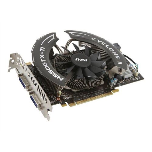 MSI N550GTX-Ti Cyclone II 1GD5 - Carte graphique - GF GTX 550 Ti - 1 Go GDDR5 - PCIe 2.0 x16 - 2 x DVI, Mini-HDMI