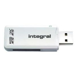 Integral USB 2.0 Single Slot SD Reader - Lecteur de carte (MMC, SD, RS-MMC, MMCmobile, MMCplus, SDHC) - USB 2.0