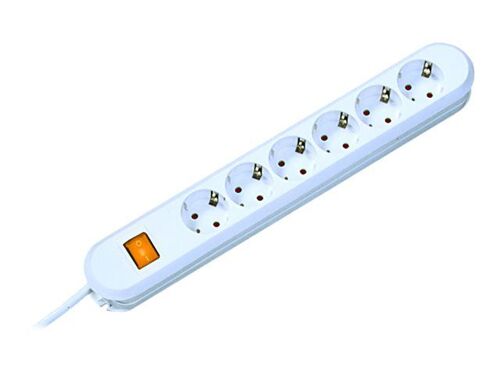 Bachmann SMART - Coupe-circuit - connecteurs de sortie : 6 (CEE 7/17) - 1.5 m cordon - Allemagne - blanc