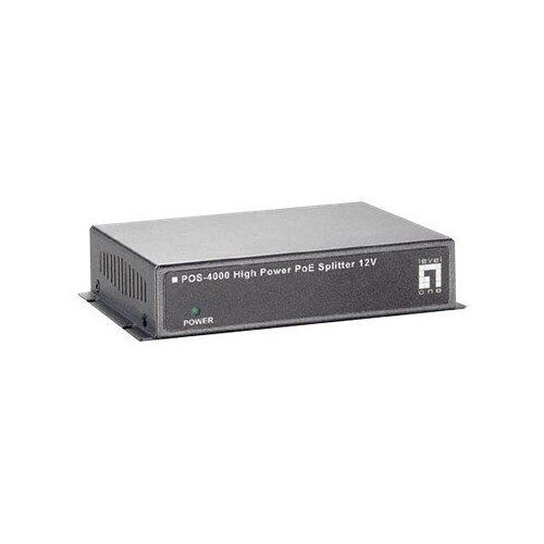LevelOne POS-4000 - Répartiteur alimentation sous Ethernet (Power over Ethernet - PoE) - 30 Watt - connecteurs de sortie : 1