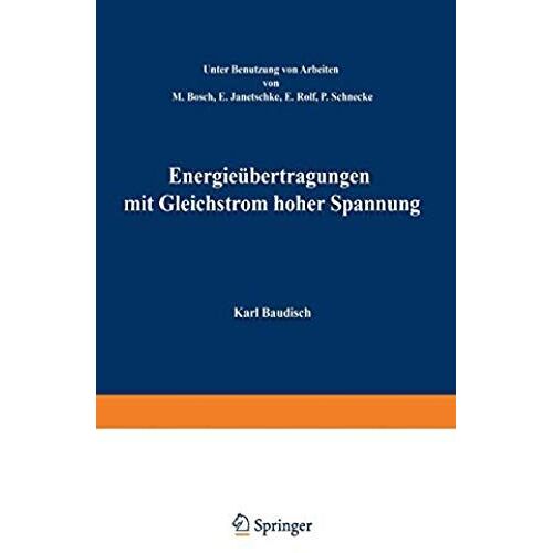 Energieübertragung Mit Gleichstrom Hoher Spannung