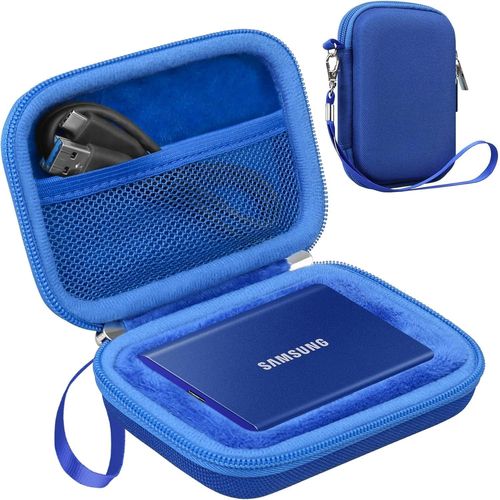 Étui Disque Dur Externe Housse De Protection Pour Samsung T7 / T7 Touch Portable Ssd, External Solid State Drives 500Gb 1Tb 2Tb 4Tb Usb 32 Gen 2 Eva Rigide Antichoc Étanche Cas, B[ZHUJ1346]