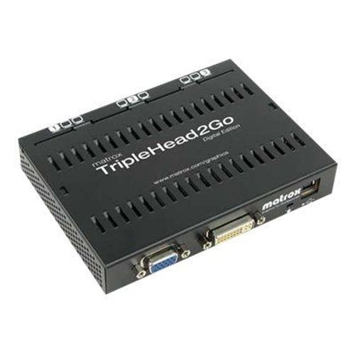 Matrox Graphics eXpansion Module TripleHead2Go - Digital Edition - convertisseur vidéo - DVI, VGA - DVI