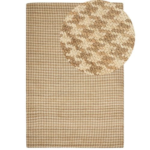 Tapis En Jute Beige 200 X 300 Cm Araptepe