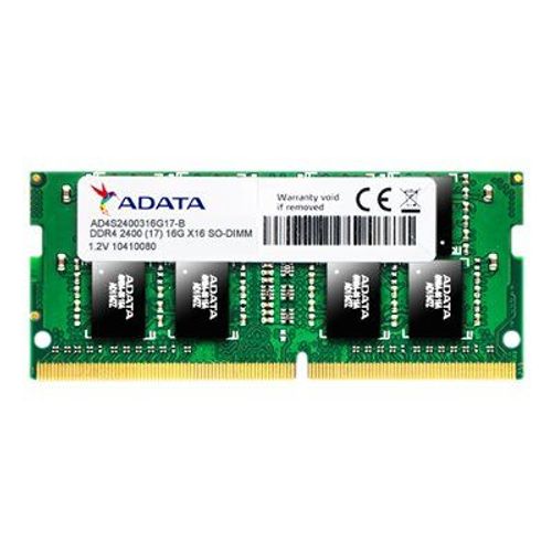 ADATA Premier Series - DDR4 - module - 4 Go - SO DIMM 260 broches - 2400 MHz / PC4-19200 - CL17 - 1.2 V - mémoire sans tampon - non ECC