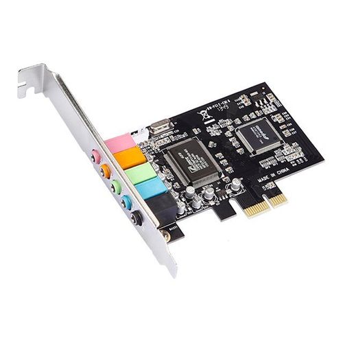 MicroConnect - Carte son - 24 bits - 192 kHz - 5.1 - PCIe - CMI-8738