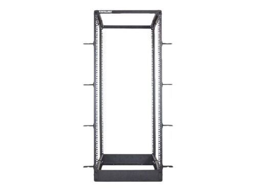 Intellinet Network Rack, Open Frame (4-Post), 26U, Usable Width 465mm, Black, Flatpack, Max 360kg, 19", Three Year Warranty - Rack cadre ouvert - 4 montants - noir, RAL 9005 - 26U - 19