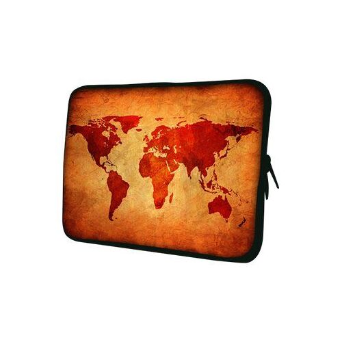 PEDEA Design - Housse d'ordinateur portable - 17.3" - carte globale brune