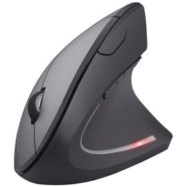 Trust Verto Souris sans Fil, Souris Verticale Ergonomique, 800-1600 DPI, 6 Boutons, LED, Prévention Syndrome de la Souris et Epicondylite, pour Droitier, PC, Ordinateur, Portable, Mac, Piles Incluses