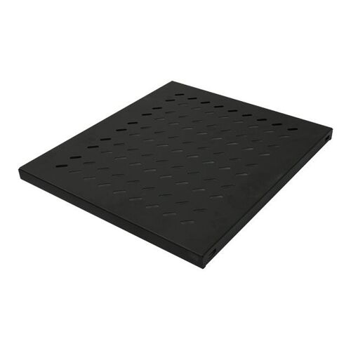 LogiLink Fixed Shelf - Étagère pour rack - noir, RAL 9005 - 1U - 19