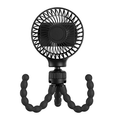 Mini ventilateur de poussette portable 3000 / 4000mAh ventilateur pour bébé avec trépied flexible