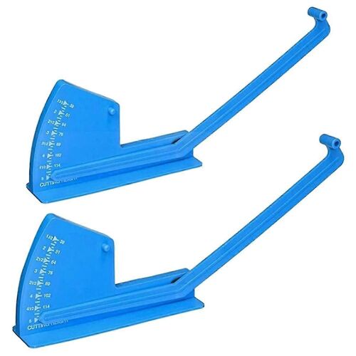 Pack de 2 jauges de nivellement de plateau - jauge de profondeur de mesure pour véhicules faucheurs, outil de damage de carter