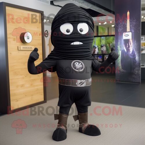 Personnage De Costume De Mascotte Redbrokoly De L'alliance Noire Habillé D'un Legging Et D'un Wrap