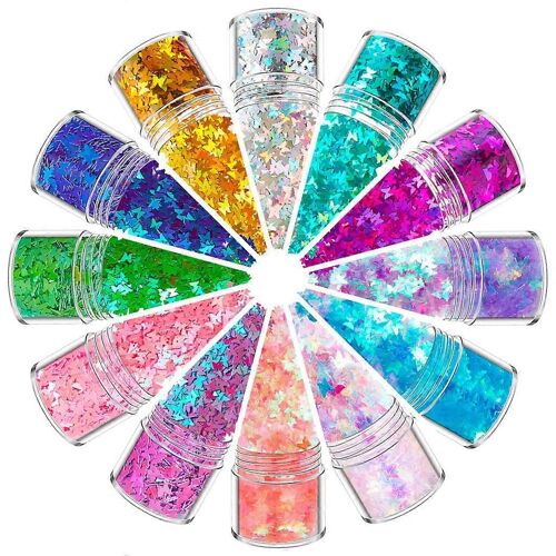 Chunky Glitter Face Glitter Faces 12 Couleur Pour Le Décor De Noël Du Festival