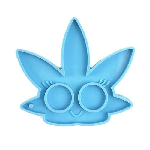 Artisanat Bricolage Pendentif Moule En Silicone Fait À La Main Brillant Feuille D'arbre Porte-Clés Moule En Résine