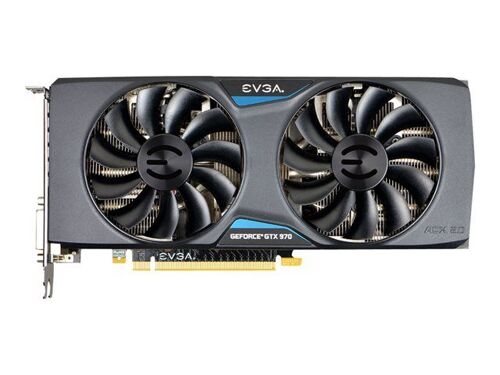 EVGA GeForce GTX 970 FTW+ ACX 2.0+ - Carte graphique - GF GTX 970 - 4 Go GDDR5 - PCIe 3.0 x16 - DVI, HDMI, 3 x DisplayPort