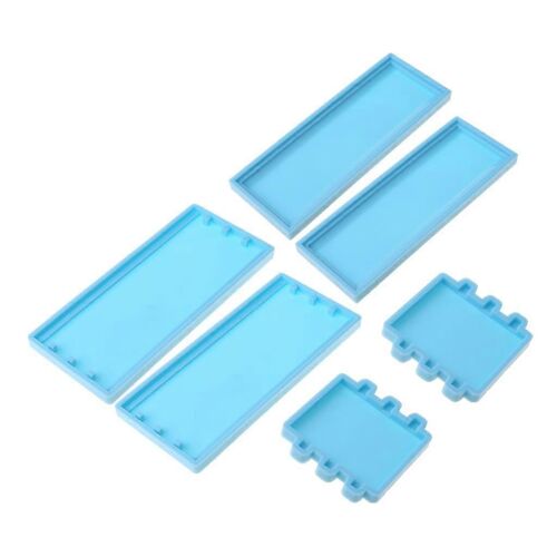 1 Ensemble Domino Boîte De Rangement Moule En Résine Époxy Bricolage Artisanat Outils De Moulage Conteneur Moule En Silicone