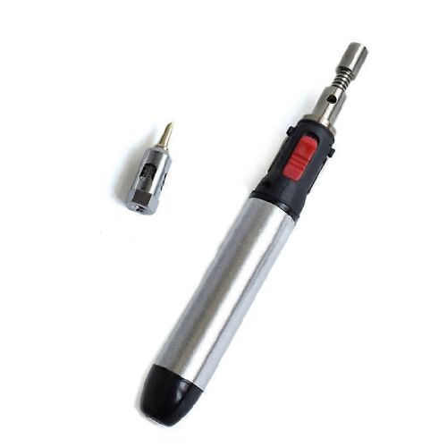 Fer à souder à gaz en forme de stylo HT-1937 Fer léger et pratique avec commutateur à gaz