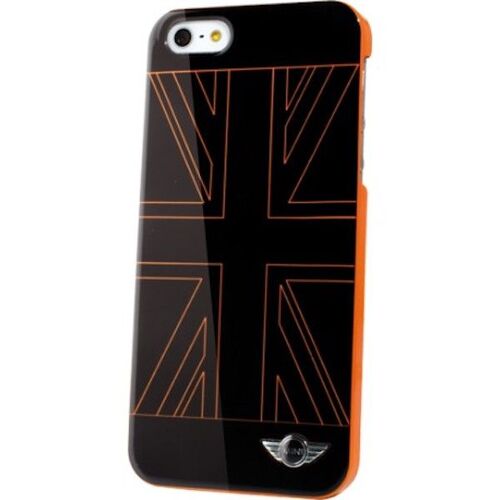 Coque Iphone 5c Mini Noire Drapeau Royaume Uni Orange Silicone Rigide (Tpu)