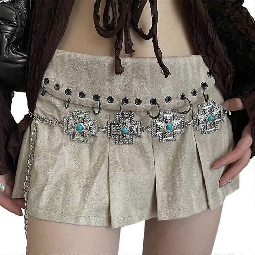 Elaborate Waist Chain Crosses Body Jewelry Chain Belt Belly Chain For Beach