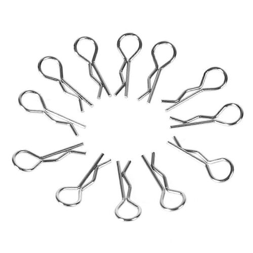 12Pcs Corps pour Shell Clips Goupille en acier inoxydable pour HSP Redcat HPI RC 1/10 Modèle