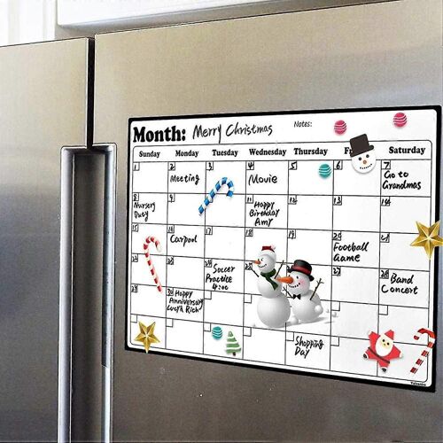 Calendrier Réfrigérateur Magnétique Dry Erase Calendrier Tableau Blanc Calendrier Pour Réfrigérateur