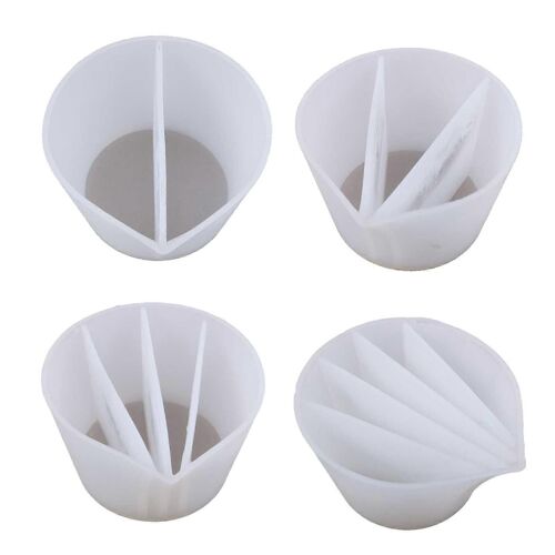Gobelets De Mélange De Résine Époxy De Silicone Transparent Tasse À Mesurer De Distribution Époxy Bricolage