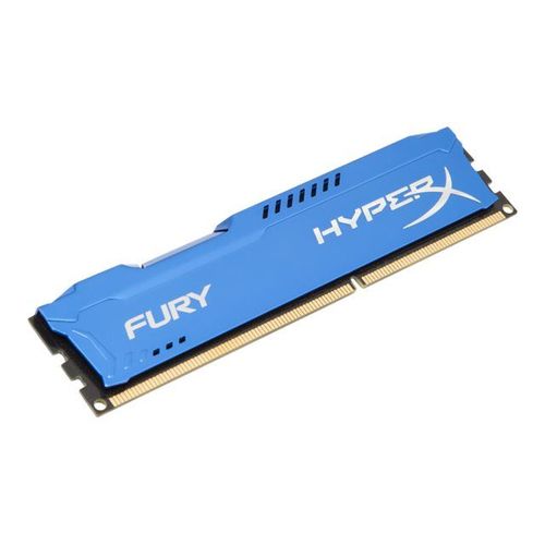 HyperX FURY - DDR3 - 4 Go - DIMM 240 broches - 1600 MHz / PC3-12800 - CL10 - 1.5 V - mémoire sans tampon - non ECC - bleu