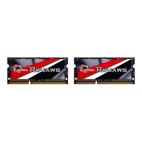 G.Skill Ripjaws F3-1600C11D-16GRSL - DDR3L - kit - 16 Go: 2 x 8 Go - SO DIMM 204 broches - 1600 MHz / PC3-12800 - CL11 - 1.35 V - mémoire sans tampon - non ECC