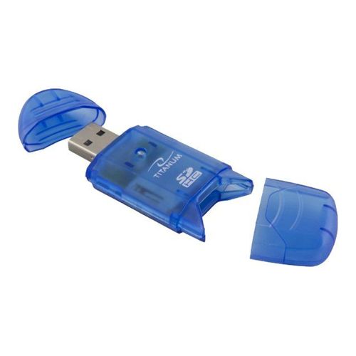 Titanum TA101B - Lecteur de carte (MS, MMC, SD, MS Duo, xD, MS PRO Duo, RS-MMC, SDHC) - USB 2.0