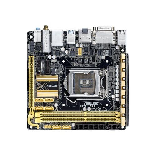 ASUS Z87I-PRO - Carte-mère - mini ITX - Socket LGA1150 - Z87 Chipset - USB 3.0 - Wi-Fi(n), Bluetooth, Gigabit LAN - carte graphique embarquée (unité centrale requise) - audio HD (8 canaux)