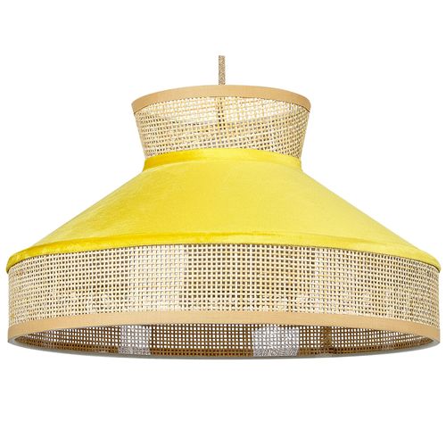 Lampe Suspension Batali Rotin Moutarde