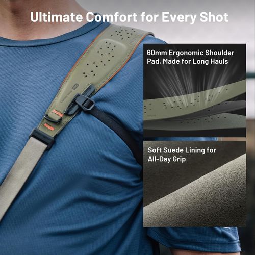 Dragonne D'Appareil Photo Pro, Sangle Épaule Renforcée À Dégagement Rapide Avec Bretelle Sous-Bras Amovible, Coussin Ergonomique Cuir[Z2481]