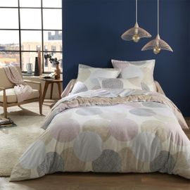 Sjzg-Parure De Lit 135 X 200 Cm - Gris - Motif Géométrique - En Microfibre - Housse De Couette 135 X 200 Cm - Avec Taie D'oreiller - Infroissable Et Infroissable - Moderne - Avec Fermeture Éclair