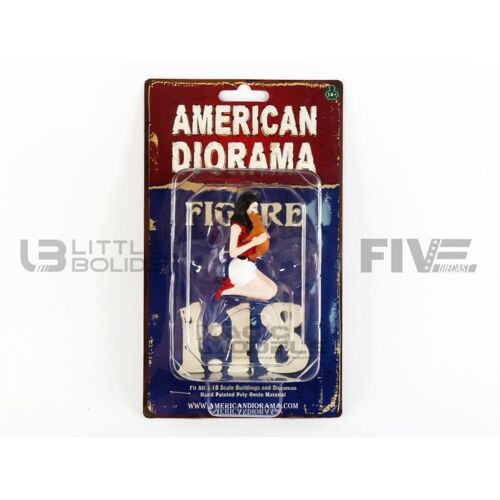 American Diorama- Voiture Miniature De Collection 76304 Red White