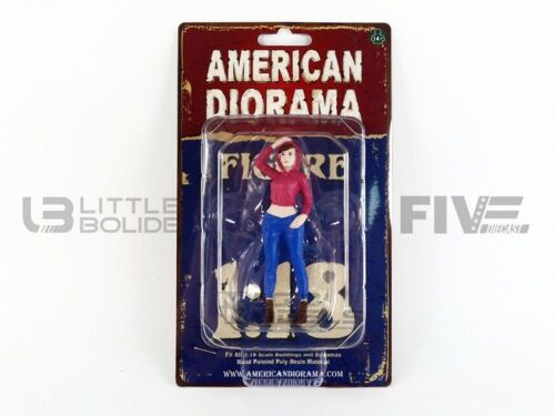 American Diorama- Voiture Miniature De Collection 76306 Red Blue