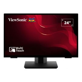 ViewSonic TD2465 - Écran LED - 24" (23.8" visualisable) - écran tactile - 1920 x 1080 Full HD (1080p) @ 60 Hz - VA - 250 cd/m² - 3000:1 - 6.969 ms - HDMI, VGA, DisplayPort - haut-parleurs