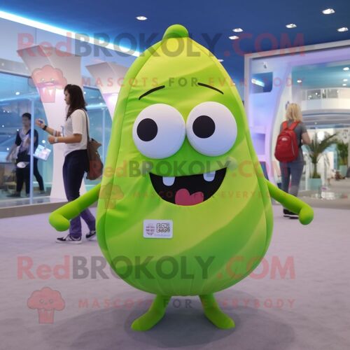 Personnage De Costume De Mascotte Redbrokoly Olive Candy Box Habillé D'un Maillot De Bain Une Pièce Et De Sacs À Dos