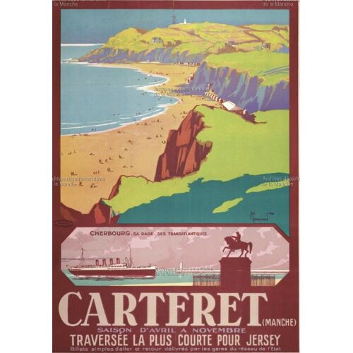 Affiche Carteret Manche