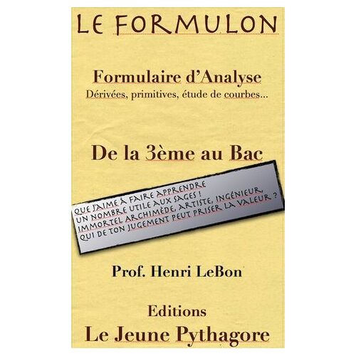 Le Formulon D'analyse