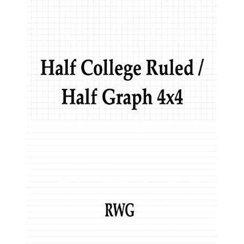 Half College Ruled / Half Graph 4x4