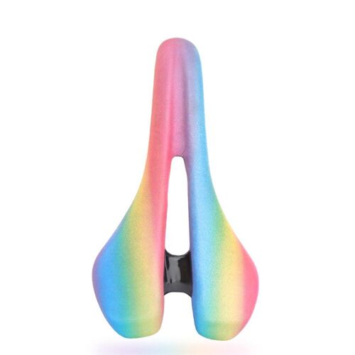 Selle De Vélo Confortable En Cuir Pu, Coussin Éponge, Gel Rempli De Silice, Siège De Cyclisme Résistant Aux Chocs