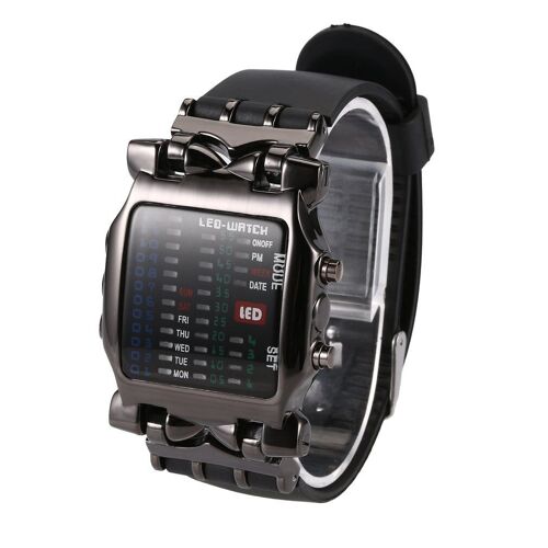 Montres Numériques Pour Hommes Et Femmes, Nouvelle Mode, Binaire Led Électronique, Créative Crabe Robe De Luxe, Montre-Bracelet Pour Étudiant