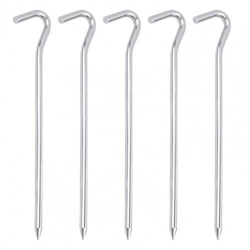 Piquets De Tente De Voyage, 5 Pièces, Pratique, Indéformable, Haute Dureté, Accessoires De Camping