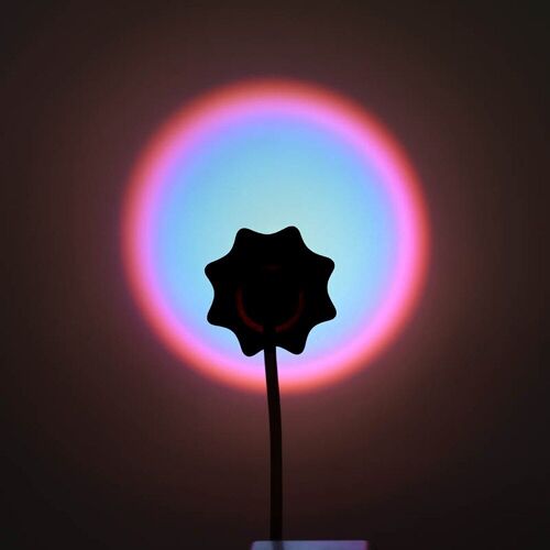 Lampe Coucher De Soleil Usb En Abs, 1 Pièce, Veilleuse D'ambiance Pour Chambre À Coucher, Maison, Boutique, Décoration De Fond, Cadeaux De Photographie