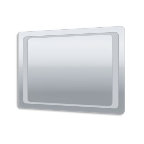 SIRHONA Miroir Salle de Bain Lumineux 90x60cm, Anti-buée Muraux LED Miroir avec Interrupteur Infrarouge, IP44 Certifiés CE