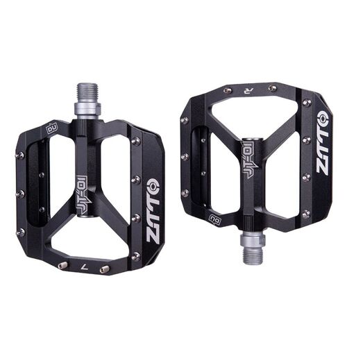 Pédales De Vélo De Montagne En Alliage D'aluminium, 1 Paire, 3 Roulements, Légères, À Surface Lisse, Accessoires De Cyclisme