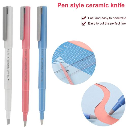 Couteau Utilitaire Pour Peinture Diamant 5d, Coupe-Papier En Forme De Stylo, Lame En Céramique, Sécurité, Bricolage, Broderie En Point De Croix, Artisanat, Outils D'accès