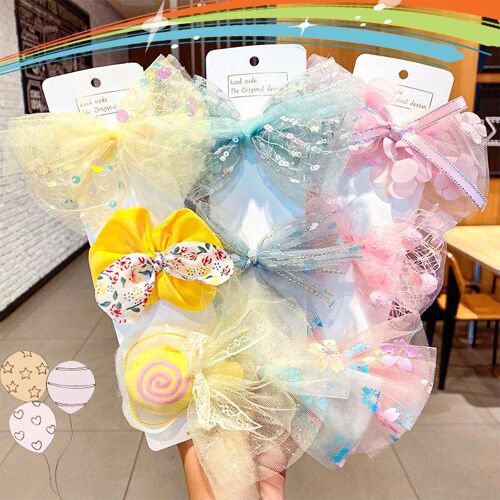 Ensemble D'épingles À Cheveux Colorées Pour Enfants, Fil Princesse, Accessoires Pour Cheveux, Barrettes Couvre-Chef Pour Bébé, Pièces/Ensemble 